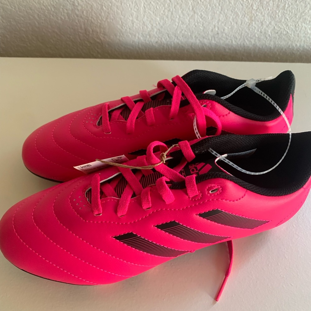 Adidas Kids Shoes in Pink and Black.